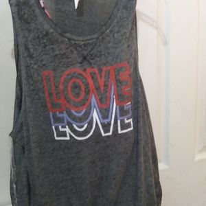 Ladies tank w/sports bra